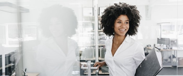 Woman in meeting